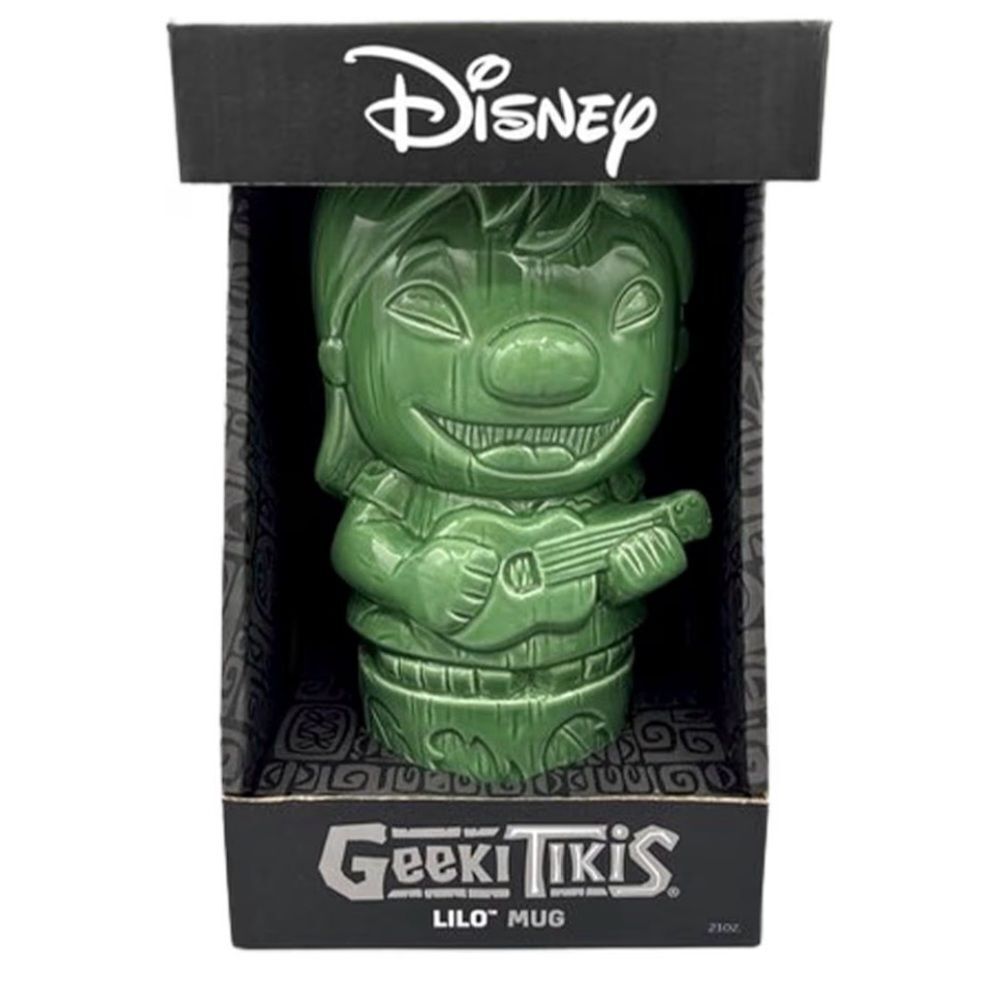 2 Geeki Tikis Disney Lilo & Stitch Ukulele Lilo Ceramic Mugs retired NO BOX